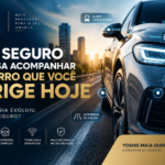 Seguro para carros modernos com tecnologia embarcada, sensores e assistentes de direção